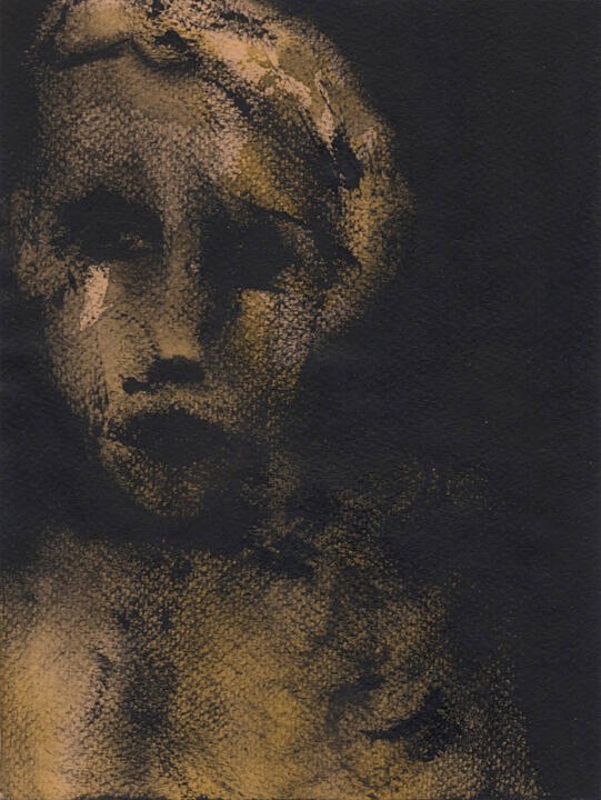 Personnage Nocturne, peinture acrylique par Charlie Plisson artiste
